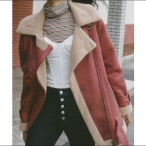 Urban Outfitters Jackets & Coats - Urban Outfitters Faux Leather Aviator Jacket Urban Outfitters Jackets & Coats - Urban Outfitters Faux Leather Aviator Jacket
